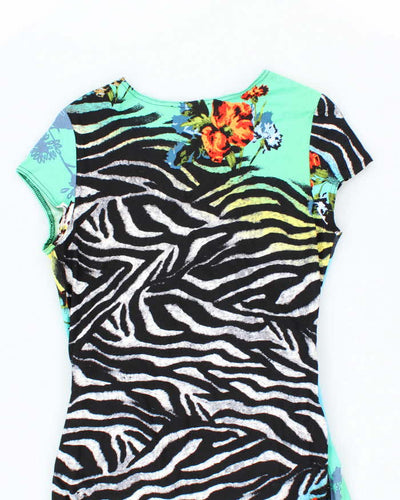 Vintage Y2k 00s Joseph Ribkoff Pattern Dress - L