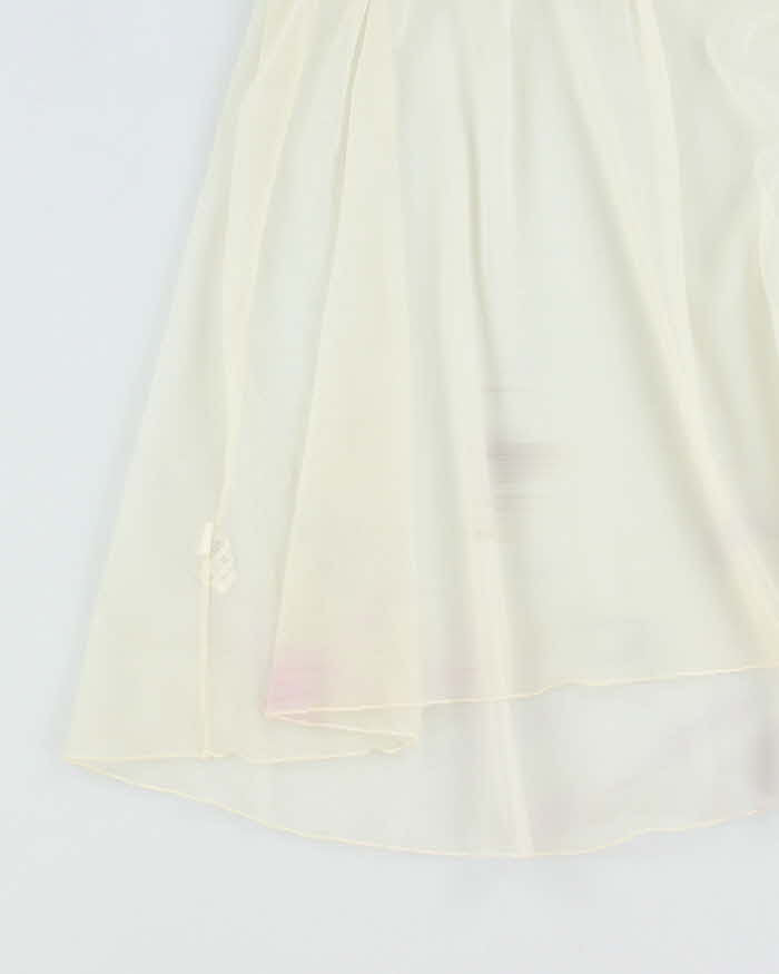 Vintage 90s Mesh Sip Mini Dress - XS