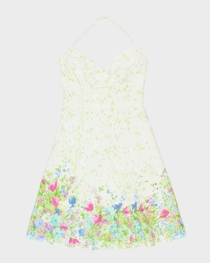 Vintage Y2k 00s Final Touch Halter Neck Dress - S