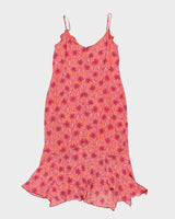 Vintage Y2k 00s Tristan &amp; Iseut Floral Dress - L