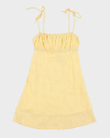 Vintage Y2k 00s Pusch Yellow Mini Dress - M