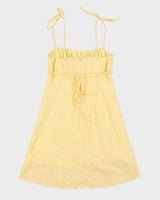 Vintage Y2k 00s Pusch Yellow Mini Dress - M