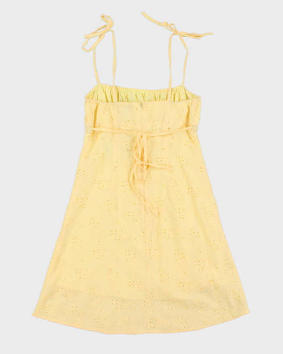 Vintage Y2k 00s Pusch Yellow Mini Dress - M