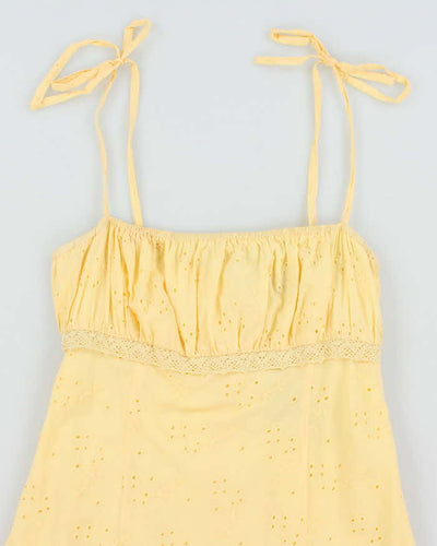 Vintage Y2k 00s Pusch Yellow Mini Dress - M