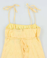 Vintage Y2k 00s Pusch Yellow Mini Dress - M
