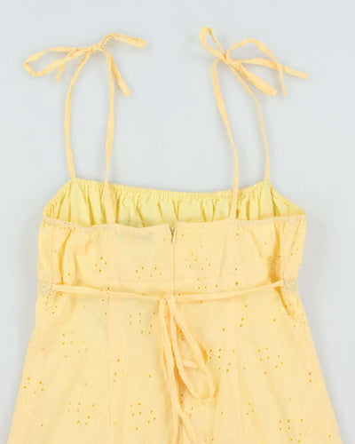 Vintage Y2k 00s Pusch Yellow Mini Dress - M
