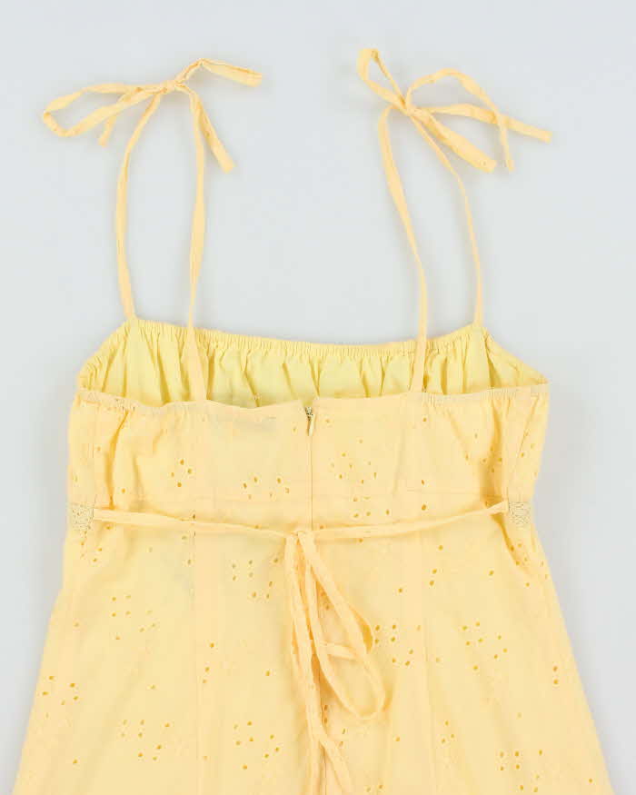 Vintage Y2k 00s Pusch Yellow Mini Dress - M