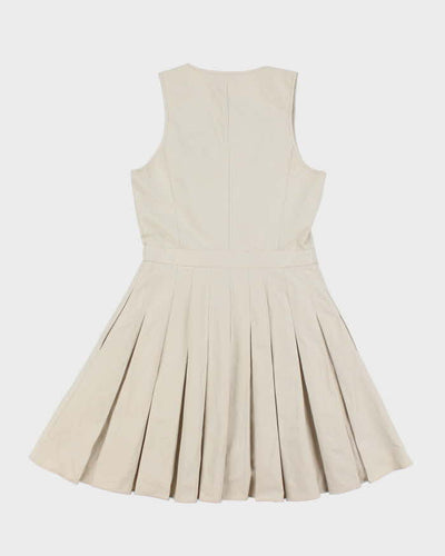 Vintage Y2k 00s Armani Exchange Pleated Zip-Up Dress - S