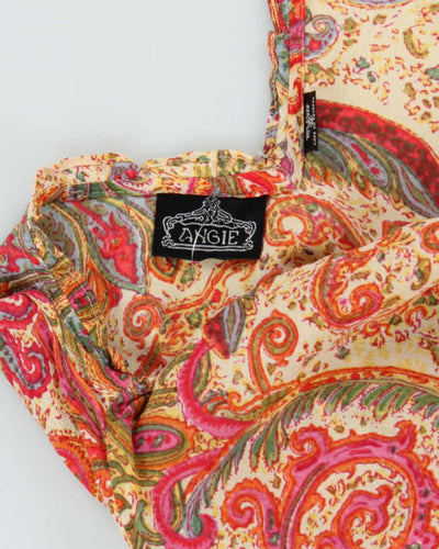 Vintage 90s Angie Paisley Pattern Dress - M