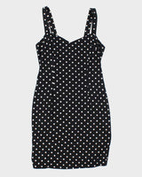 Vintage Y2k 00s Paris Blues Polka Dot Dress - M