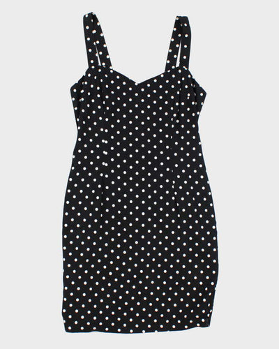 Vintage Y2k 00s Paris Blues Polka Dot Dress - M