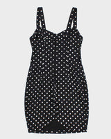 Vintage Y2k 00s Paris Blues Polka Dot Dress - M