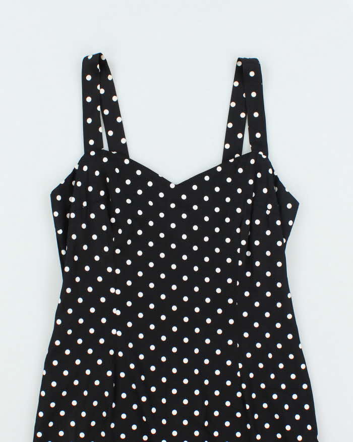 Vintage Y2k 00s Paris Blues Polka Dot Dress - M
