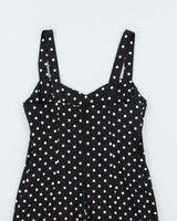 Vintage Y2k 00s Paris Blues Polka Dot Dress - M