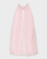 Vintage 70s Baby Doll Pink Nightie Slip Dress - M