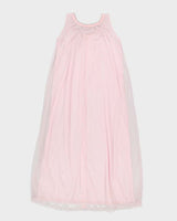 Vintage 70s Baby Doll Pink Nightie Slip Dress - M