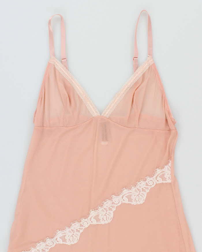 Vintage Y2k 00s Donna L'oren Mesh Slip Dress - S