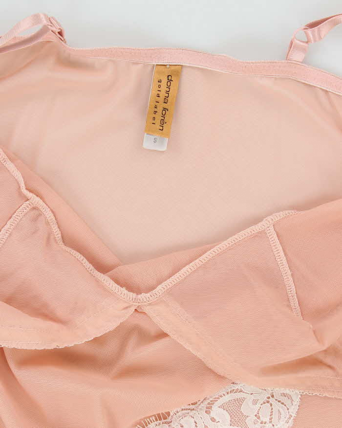 Vintage Y2k 00s Donna L'oren Mesh Slip Dress - S
