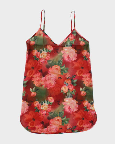 Vintage 90s Undercover Wear Sheer Floral Slip Dress - S