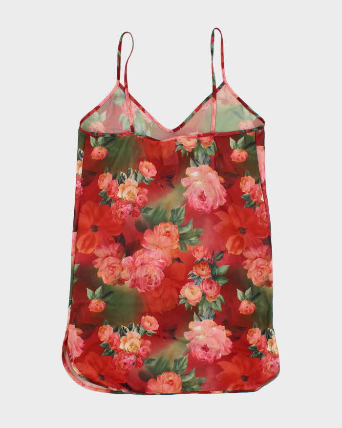Vintage 90s Undercover Wear Sheer Floral Slip Dress - S
