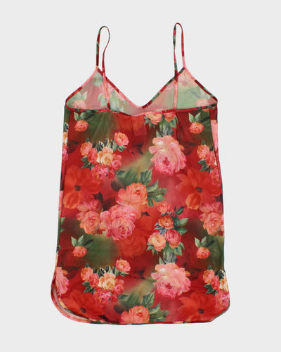 Vintage 90s Undercover Wear Sheer Floral Slip Dress - S