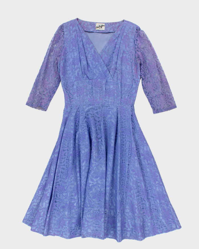 Vintage 50s Ann Kauffman Lace Dress - L