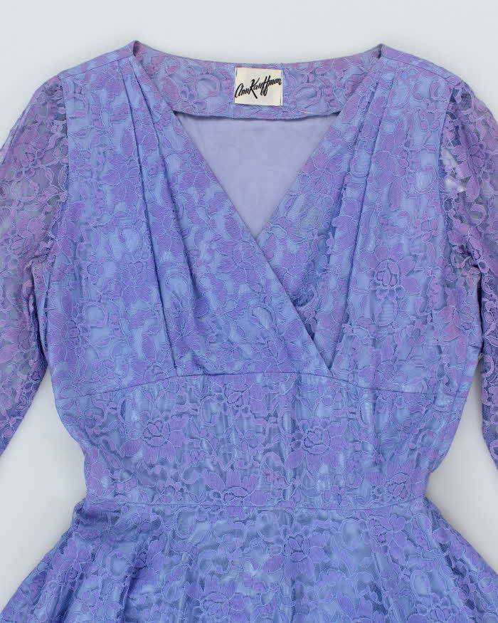 Vintage 50s Ann Kauffman Lace Dress - L