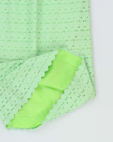 Vintage 60s Green Embroidered Dress - M