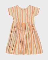 Vintage 50s Spotty Pleated Baby Doll Dress - S