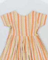Vintage 50s Spotty Pleated Baby Doll Dress - S