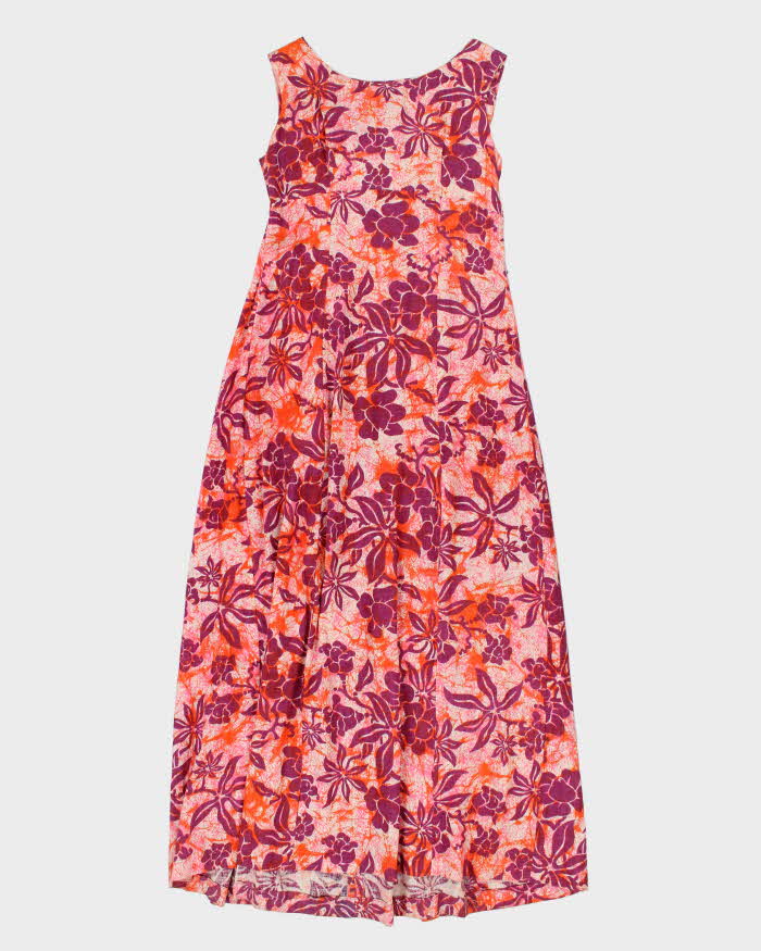 Vintage 60s Candy Casuals Hawaiian Print Dress - M