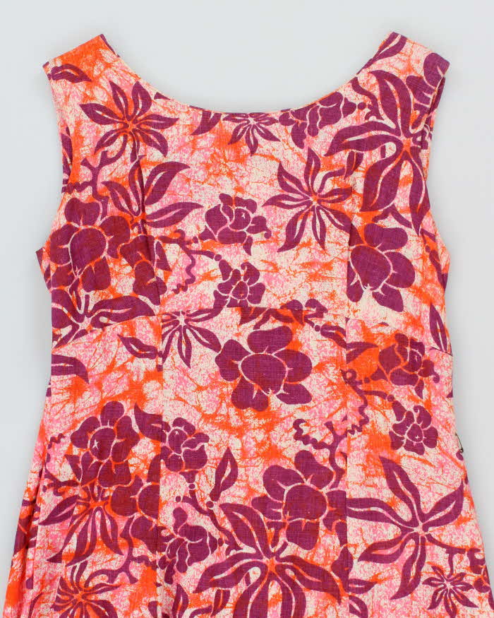 Vintage 60s Candy Casuals Hawaiian Print Dress - M