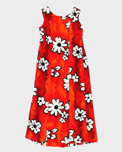 Vintage 70s Island Casuals Hawaiian Maxi Dress - M