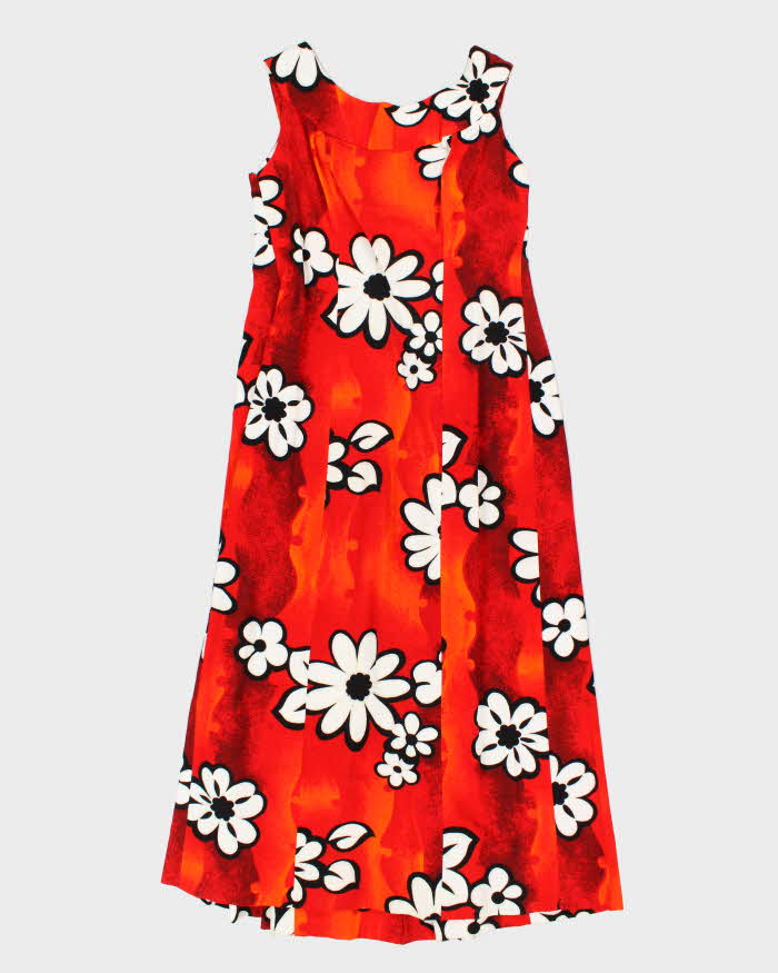 Vintage 70s Island Casuals Hawaiian Maxi Dress - M