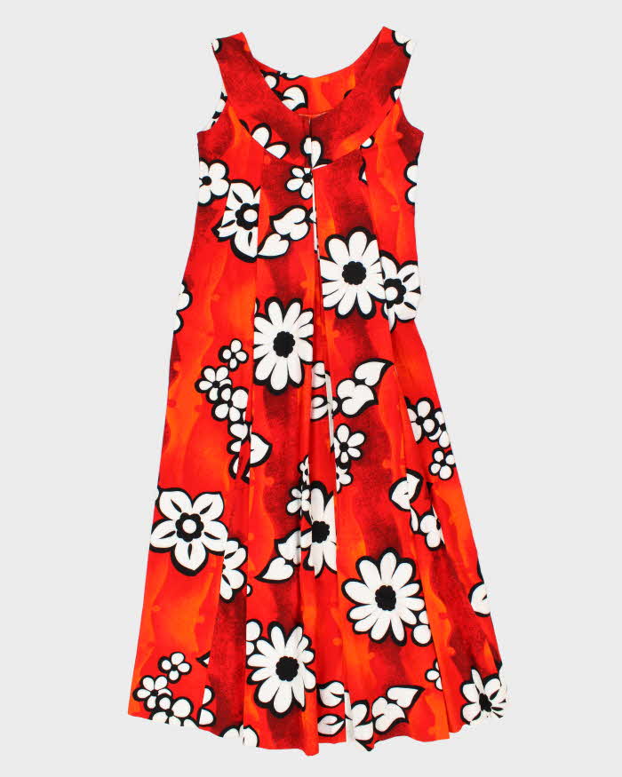 Vintage 70s Island Casuals Hawaiian Maxi Dress - M