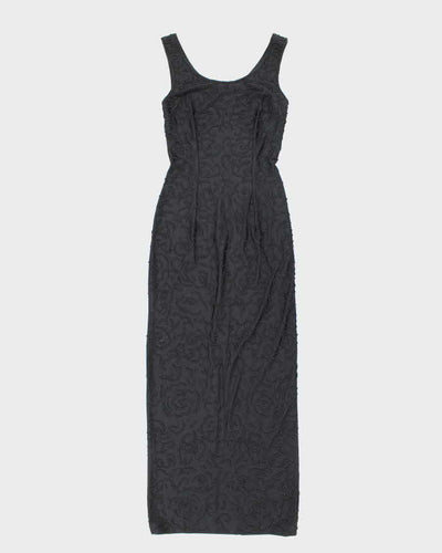 Vintage 90s Chory Beaded Maxi Dress - XS