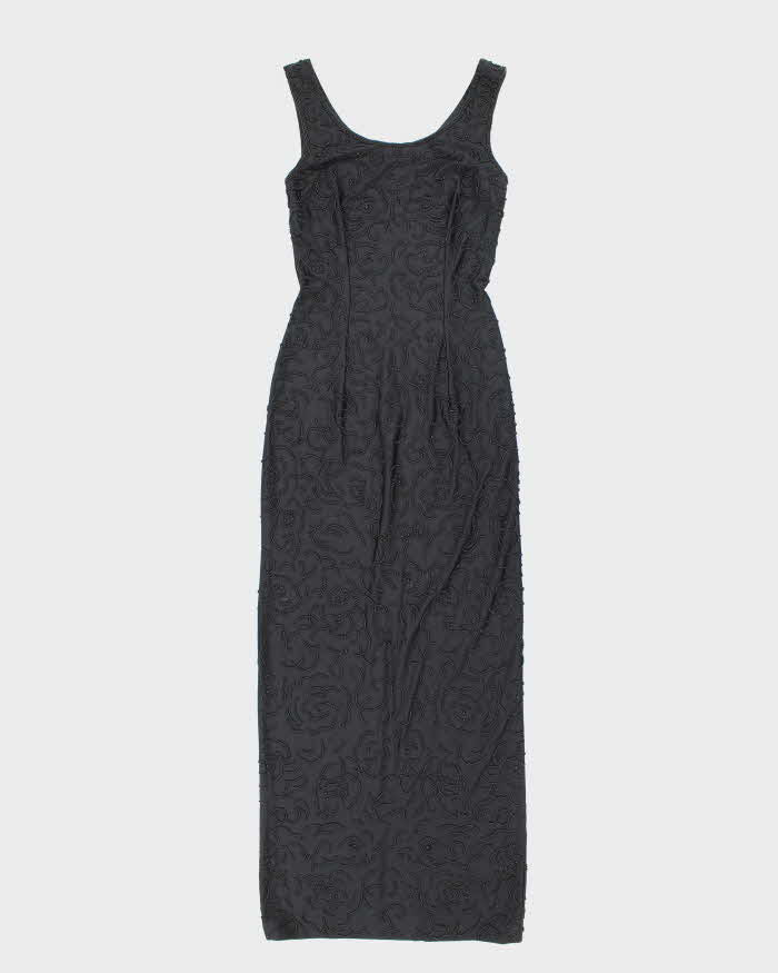 Vintage 90s Chory Beaded Maxi Dress - XS