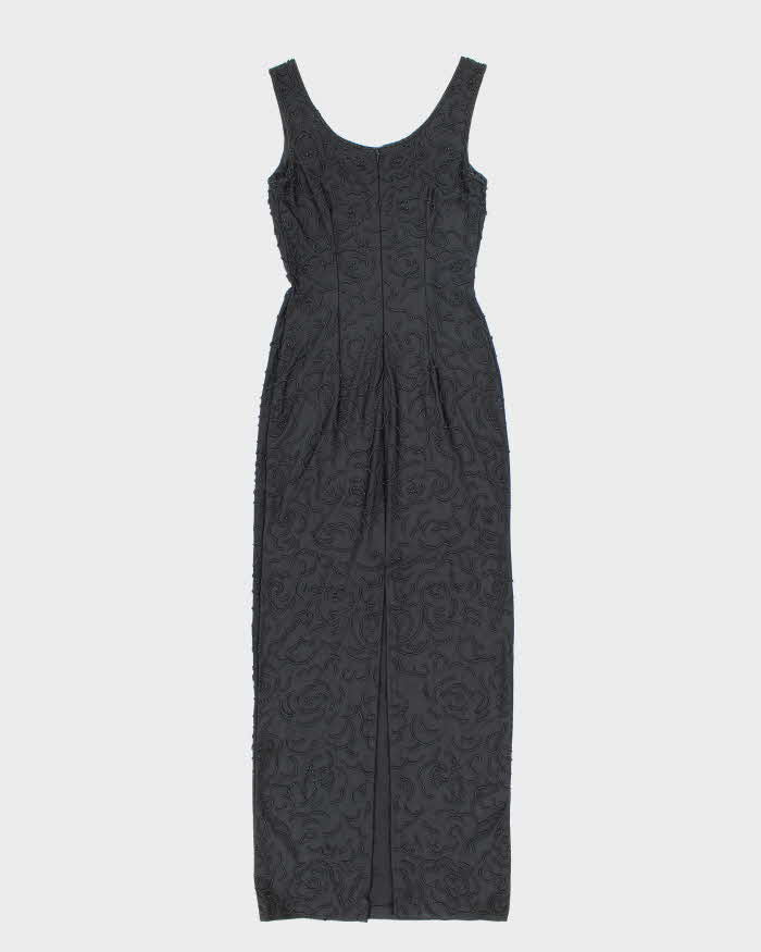 Vintage 90s Chory Beaded Maxi Dress - XS