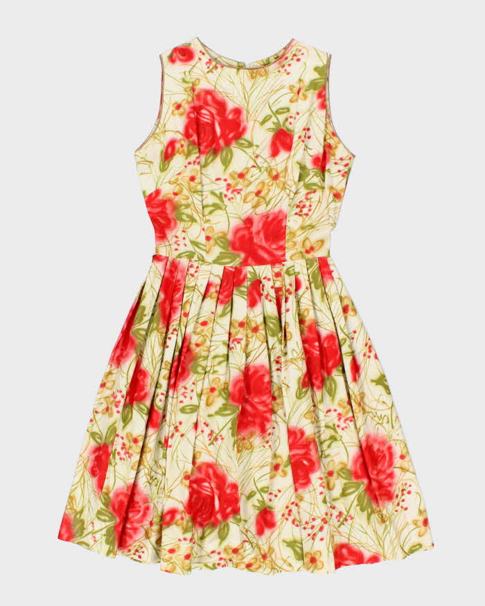 Vintage 50s Henry Allen Floral A-Line Dress - M