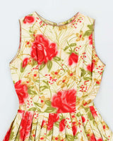 Vintage 50s Henry Allen Floral A-Line Dress - M
