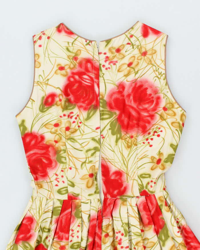 Vintage 50s Henry Allen Floral A-Line Dress - M