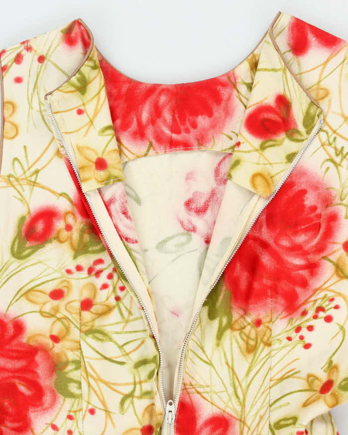Vintage 50s Henry Allen Floral A-Line Dress - M