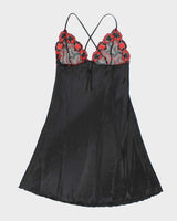 Vintage Y2k 00s Ahu Lingerie Satin Slip Dress - S
