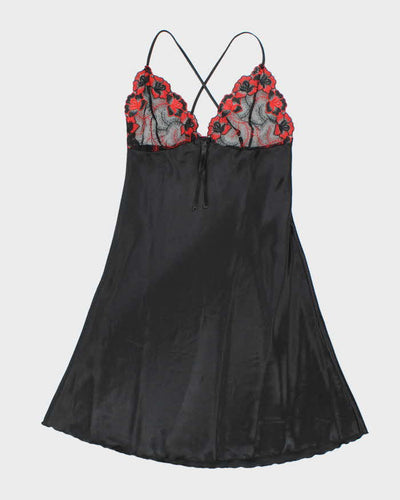 Vintage Y2k 00s Ahu Lingerie Satin Slip Dress - S