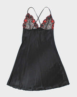 Vintage Y2k 00s Ahu Lingerie Satin Slip Dress - S