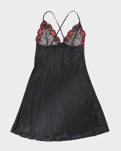 Vintage Y2k 00s Ahu Lingerie Satin Slip Dress - S