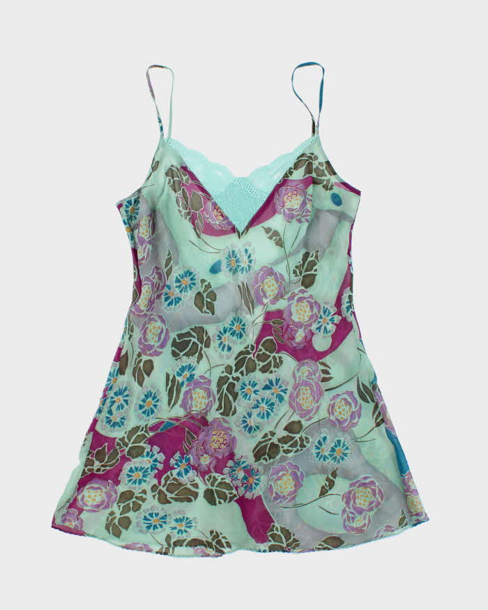 Vintage Y2k 00s Victoria's Secret Silk Sheer Slip Dress - S