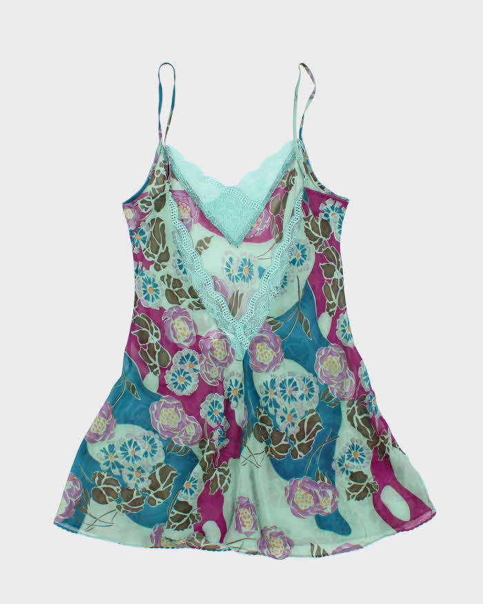 Vintage Y2k 00s Victoria's Secret Silk Sheer Slip Dress - S