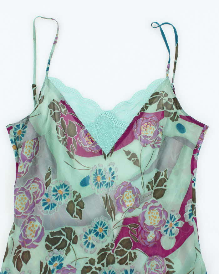 Vintage Y2k 00s Victoria's Secret Silk Sheer Slip Dress - S