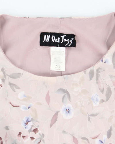 Vintage 90s All That Jazz Floral Dress - S